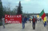 Caravan for Survival, La Ronge, Saskatchewan, June 1980.