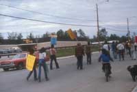 March down the main street of La Ronge.