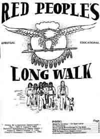 Front cover of a four-page tabloid made after the Long Walk